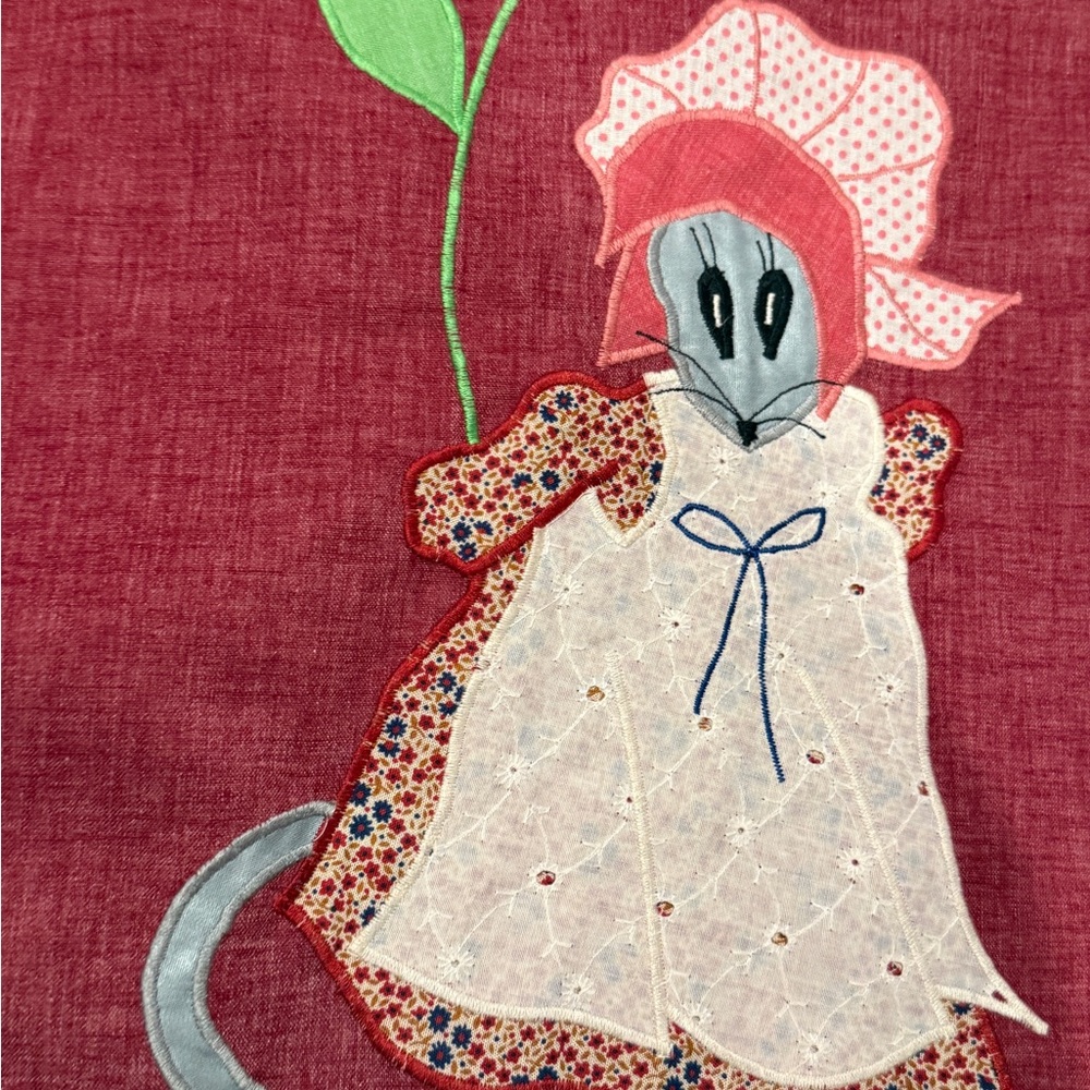 Vintage 60s mouse wrap skirt - Picture 3 of 5